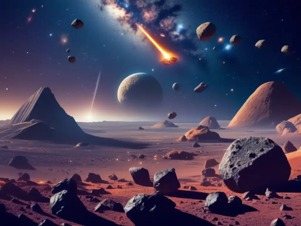 Exploración futurista: Asteroides y naves mineras Recursos valiosos en asteroides: Beneficios económicos