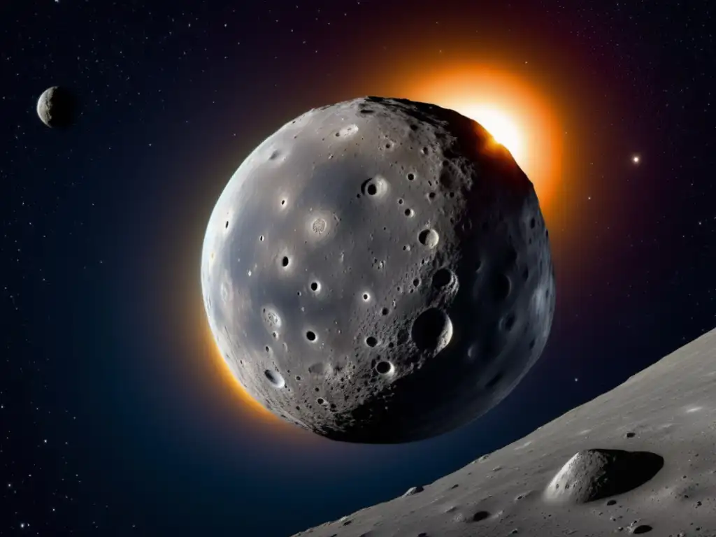 Detalle asombroso del asteroide Ceres en 8k Descubriendo secretos del asteroide Ceres en imagen 8k del espacio