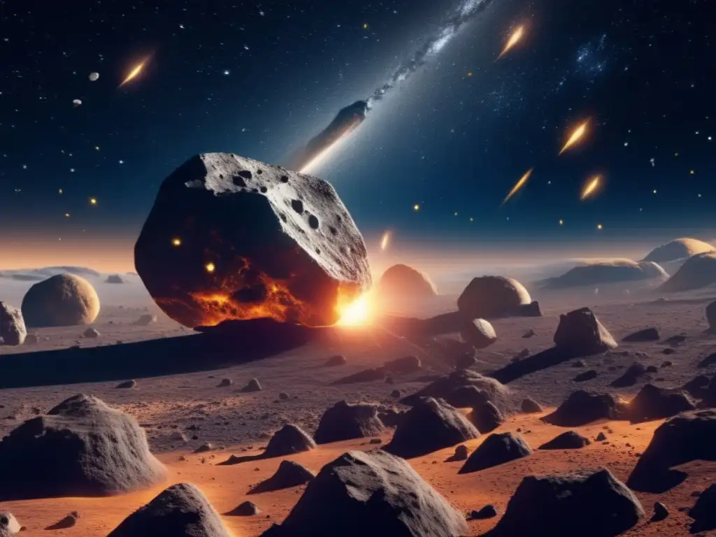Colisiones de asteroides irregulares: Caos y destrucción Simulación colisiones asteroides irregulares: caos y movimiento en el espacio