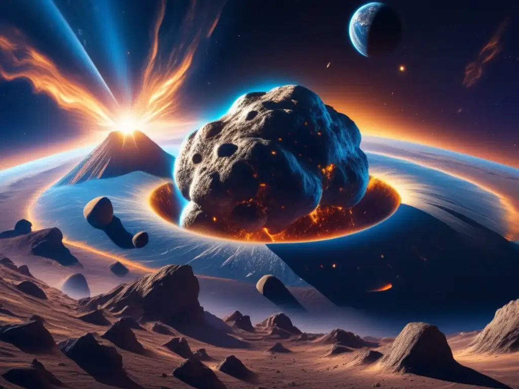 Asteroide gigante amenaza la Tierra Simulaciones de gravedad y trayectoria de asteroides