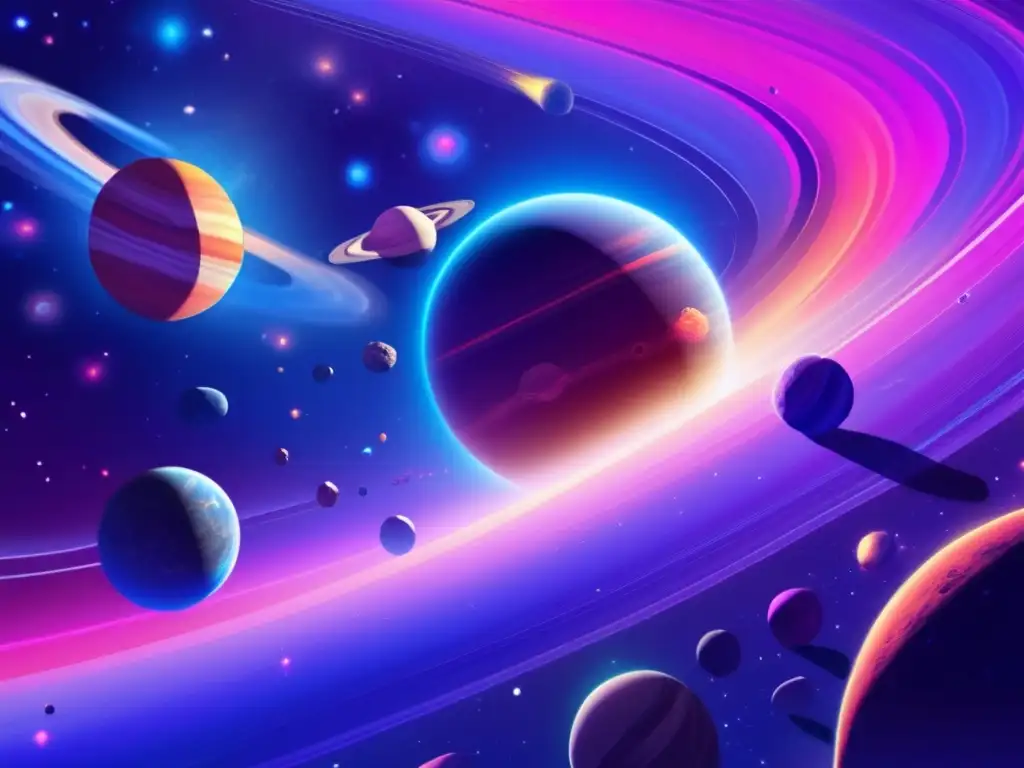 Formación de asteroides en el espacio Formación de sistema solar y asteroides - Impacto asteroides tierra, recursos
