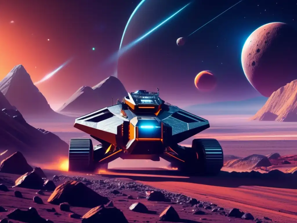 Espectacular operación minera espacial Sistemas AntiColisión Minería Espacial en acción