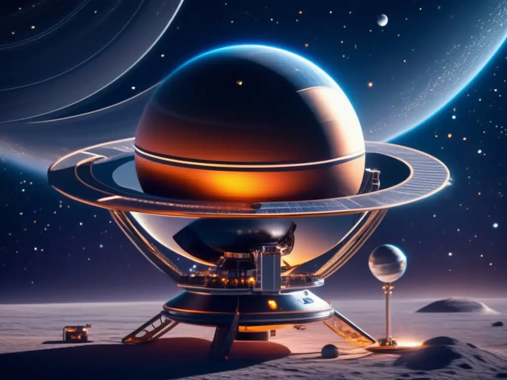 Sonda espacial en el cosmos: Exploración de asteroides y misiones