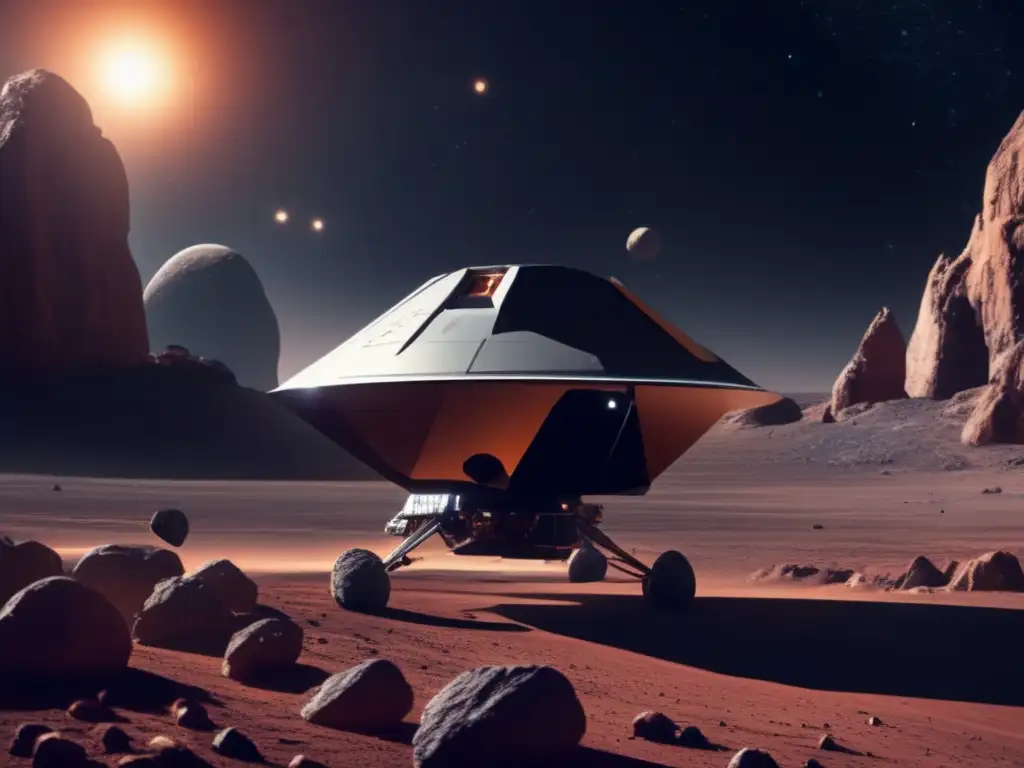 Sonda espacial investiga asteroide primitivo Sonda espacial recolectando datos en asteroide: Energías renovables en el espacio