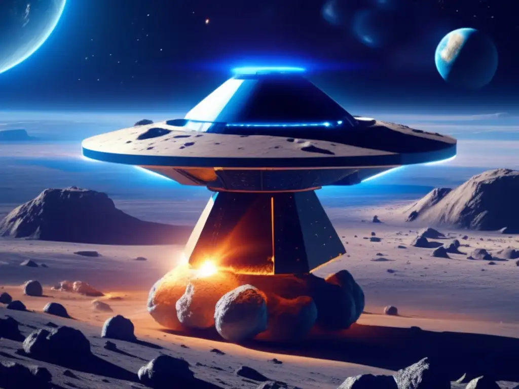 Sonda espacial protege asteroide Sonda espacial futurista protege asteroide - Proyectos para mitigar colisiones asteroides