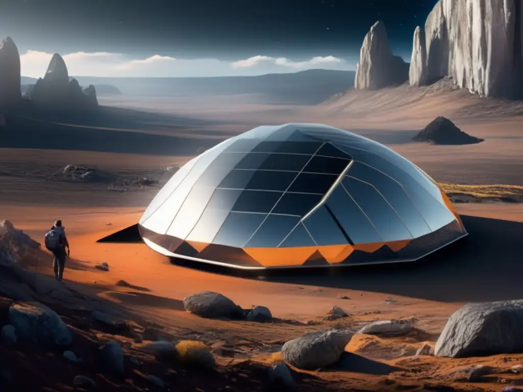 Hábitat futurista autosostenible en asteroide Hábitat sostenible en asteroide: Exploración y explotación de asteroides