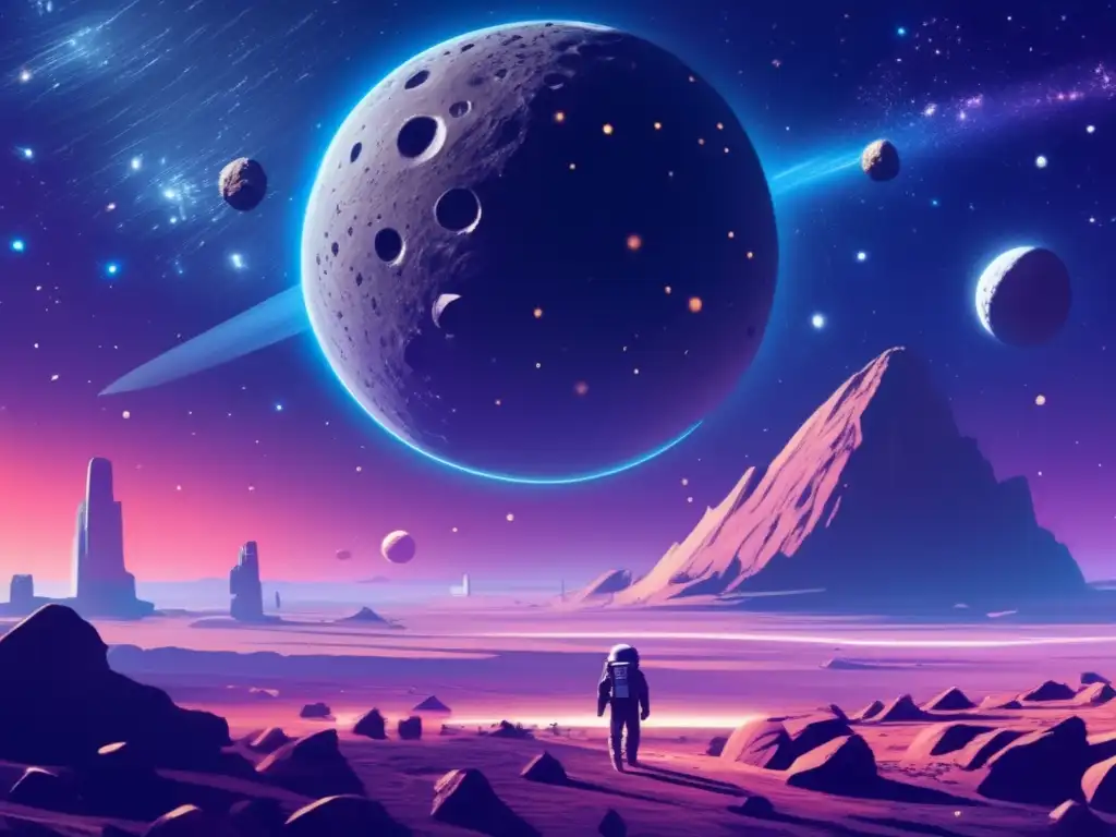 Startups de asteroides prometedoras en un paisaje espacial impresionante