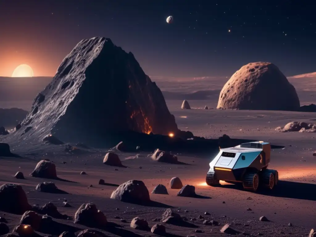 Superficie detallada de asteroide Det