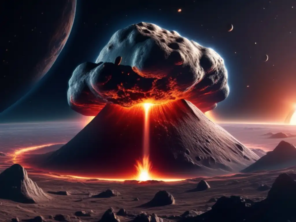 Asteroide devastador hacia la Tierra Supervivencia humana: Asteroid impacto devastador en la Tierra, con refugios cósmicos