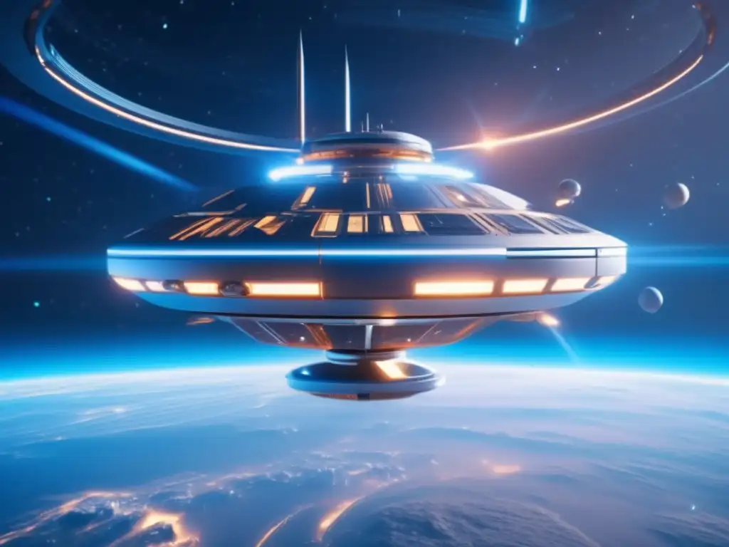 Tecnología Antiasteroides: Avances Prometedores en Estación Espacial Futurista en el Espacio Exterior