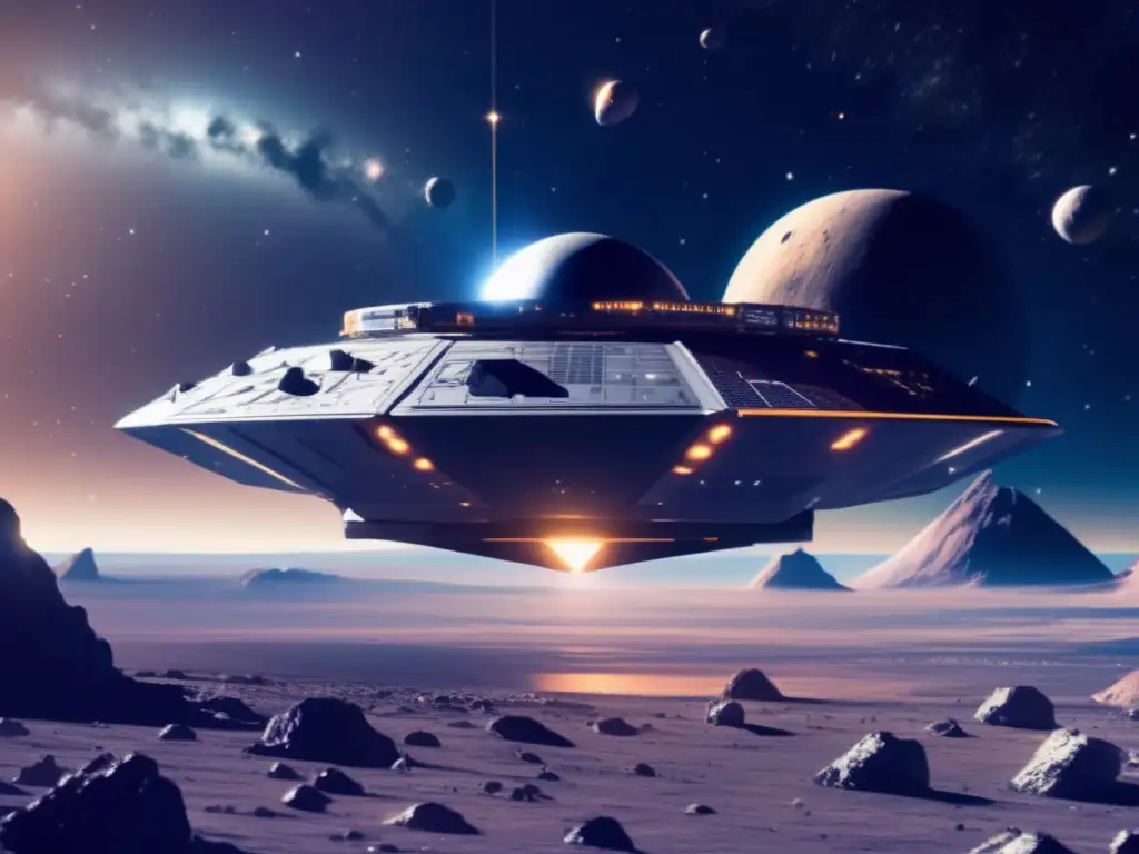 Mineria espacial en asteroide Tecnología vanguardia vida asteroides
