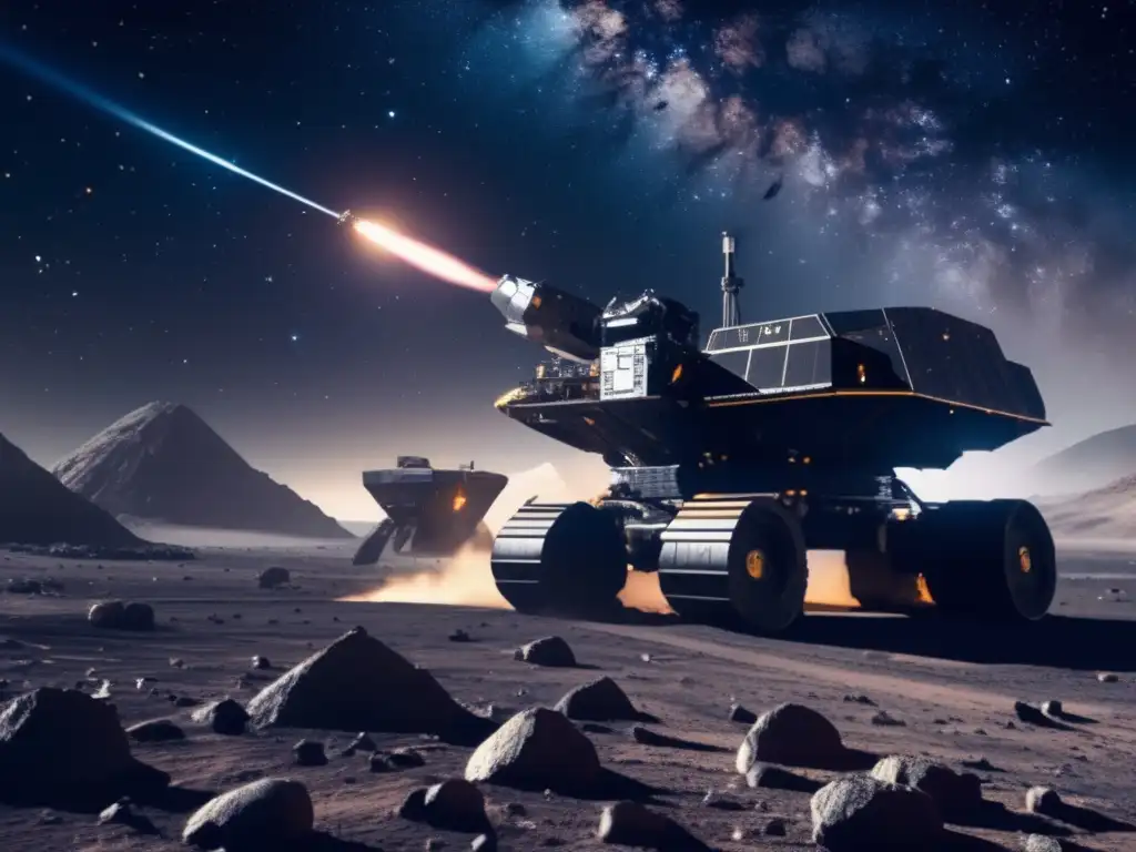 Minerales en asteroide Tecnologías emergentes extracción minar asteroides en el espacio