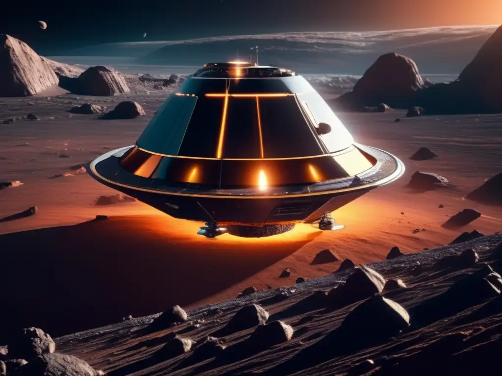 Sonda espacial minera en asteroide Exploración tecnológica de asteroides: Futuro prometedor