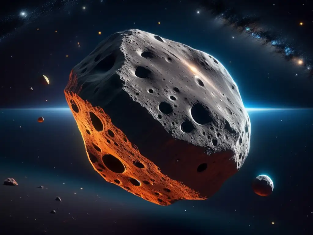 Asteroide tipo C en el universo Identificación asteroide tipo C en el vasto universo