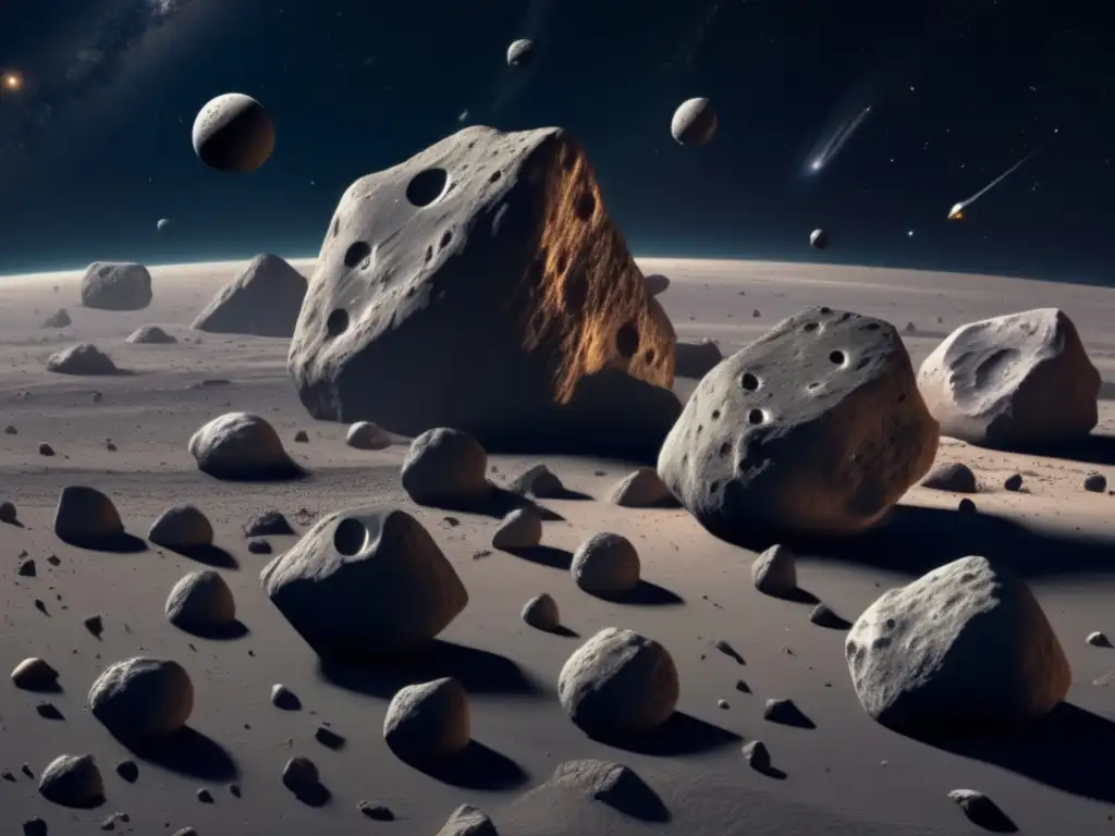 Diversidad de asteroides en el espacio Tipos de asteroides identificados flotando en el espacio