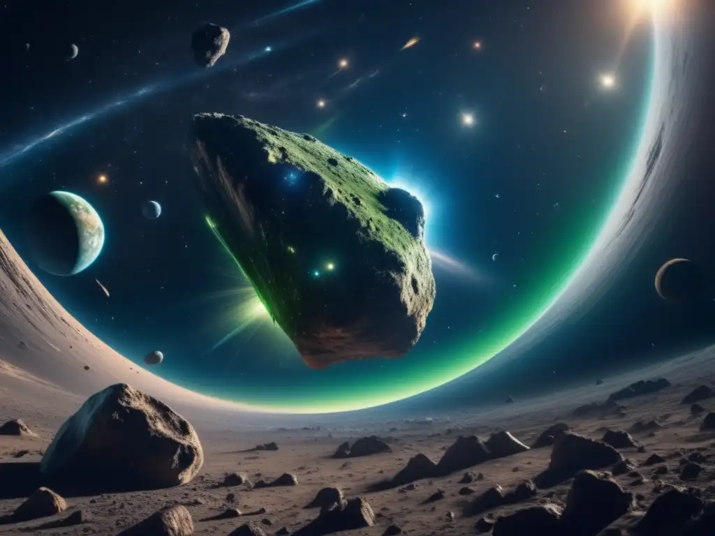 Predicción de tormentas de asteroides en el espacio: imagen impactante de 8k muestra la Tierra rodeada de asteroides y la urgencia de la situación