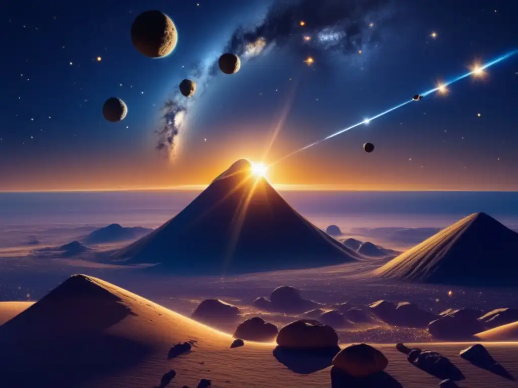 Ballet cósmico de asteroides en tránsito Tránsitos de asteroides en astrología: danza cósmica de asteroides en el espacio-