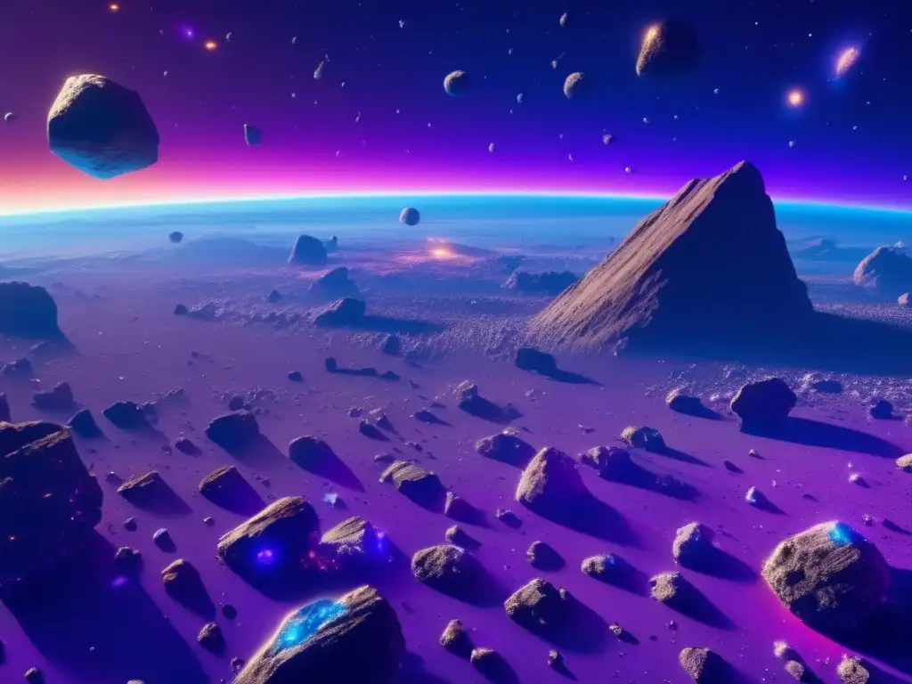 Asteroide: belleza y potencial celeste Transporte de minerales asteroidales en el espacio -
