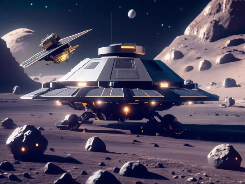 Futuro minero espacial Transporte y procesamiento de materiales espaciales en minería de asteroides