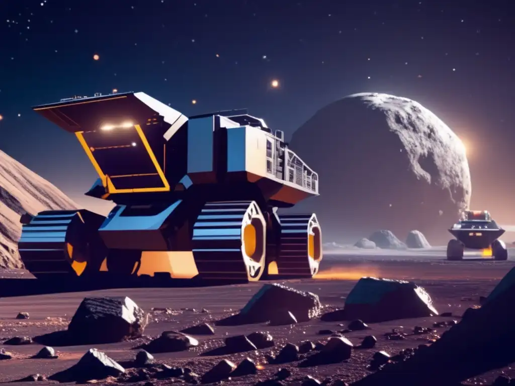 Minería espacial en asteroide Ultradetalle de minería en asteroide: Normativas minería asteroides