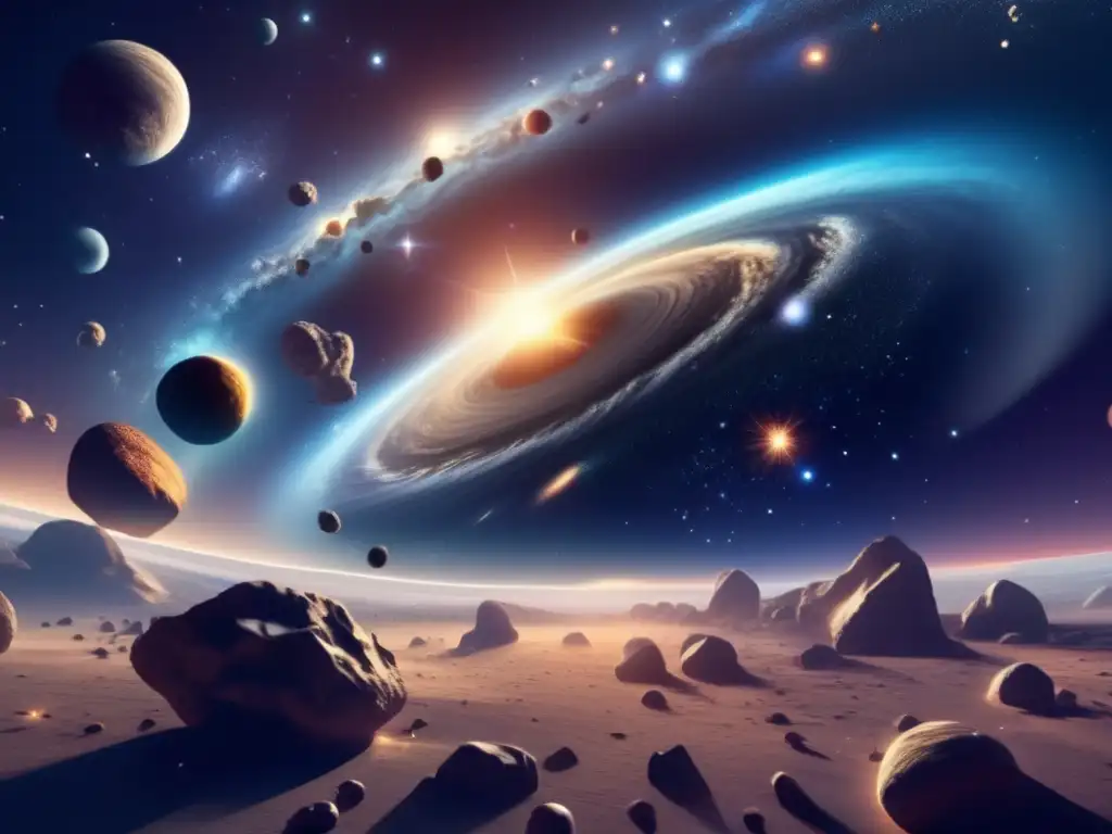 Formación universo: asteroides influencia Universo en formación con impacto asteroide: Big Bang comprensión