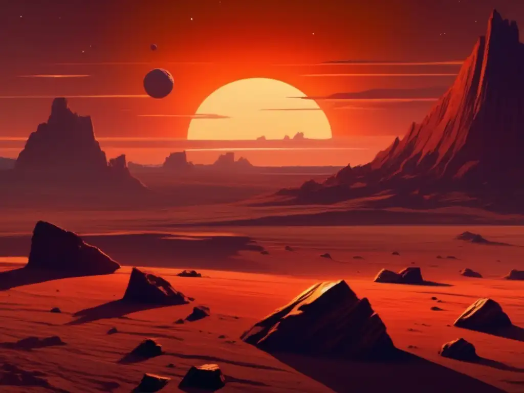 Uso de asteroides en literatura: paisaje desolado
