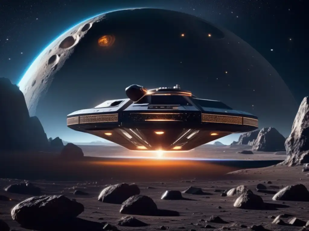 Un vehículo autónomo explora un asteroide, optimizando rutas en la exploración