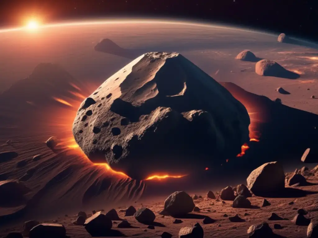 Asteroide amenazante se acerca a la Tierra Vista impactante de asteroide rumbo a la Tierra - Exploración de asteroides cercanos: Misión CASTAway
