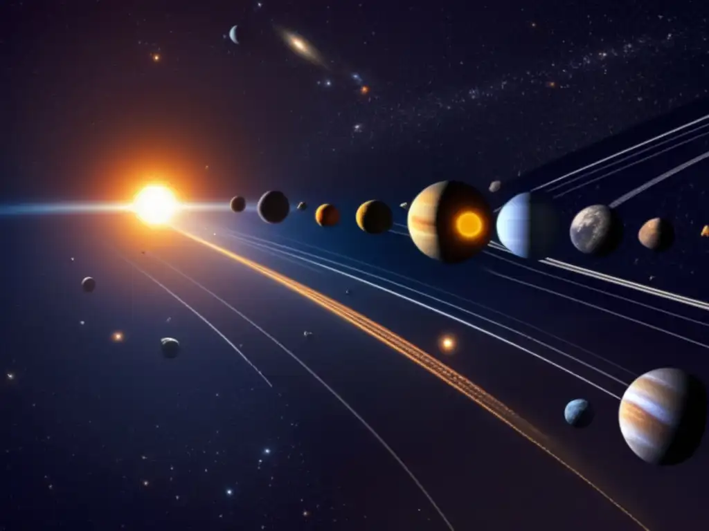 Vista sorprendente del sistema solar desde el espacio: predicción de tormentas de asteroides